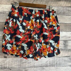 Columbia Walnut River Printed Short Sz M 5" Nocturnal Typhoon Blooms Multi